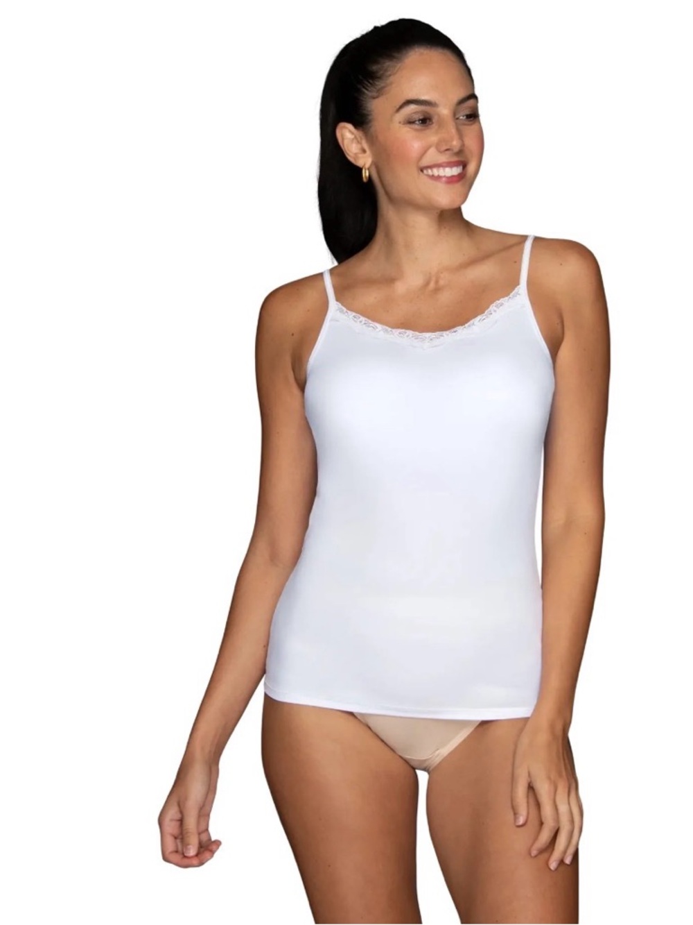 NWT lace trim camisole smoothing S M XL 3X 4X 1824